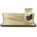 NEVER INKED 1975 PARKER 61 CIRRUS CLOUD SERIES CONVERTER FILLER 18K M NIB FOUNTAIN PEN OFFERED BY ANTIQUE DIGGER