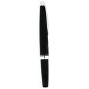NEVER INKED 1975 PILOT MYU 25 MATTE BLACK CHROME TRIM FINE NIB FOUNTAIN PEN STICKERED OFFERED BY ANTIQUE DIGGER