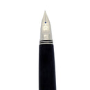 NEVER INKED 1975 PILOT MYU 25 MATTE BLACK CHROME TRIM FINE NIB FOUNTAIN PEN STICKERED OFFERED BY ANTIQUE DIGGER