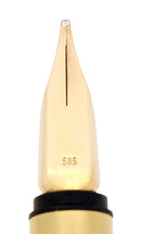 CIRCA 1976 MONTBLANC NOBLESSE 23K GOLD PLATED FOUNTAIN PEN W/14K OB NIB MINT NEVER INKED OFFERED BY ANTIQUE DIGGER