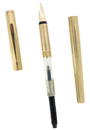 CIRCA 1976 MONTBLANC NOBLESSE 23K GOLD PLATED FOUNTAIN PEN W/14K OB NIB MINT NEVER INKED OFFERED BY ANTIQUE DIGGER