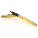 RARE 18K SOLID GOLD 1976 ORIGINAL PARKER 61 PRESIDENTIAL BARLEY PATTERN FOUNTAIN PEN MINT OFFERED BY ANTIQUE DIGGER