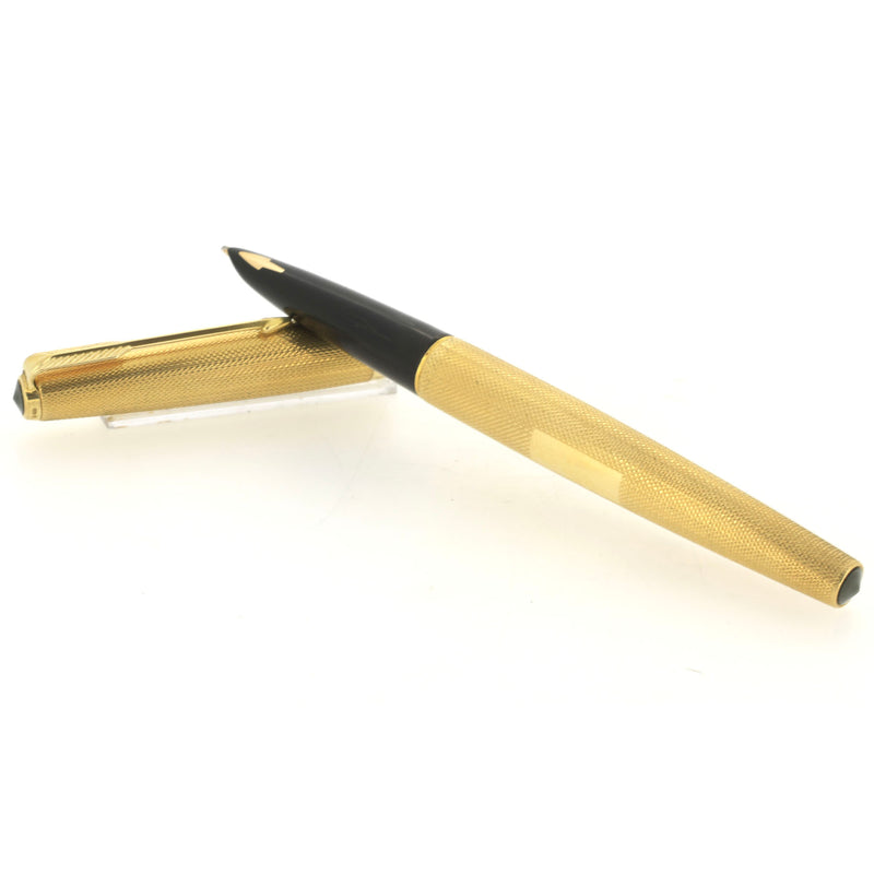 RARE 18K SOLID GOLD 1976 ORIGINAL PARKER 61 PRESIDENTIAL BARLEY PATTER