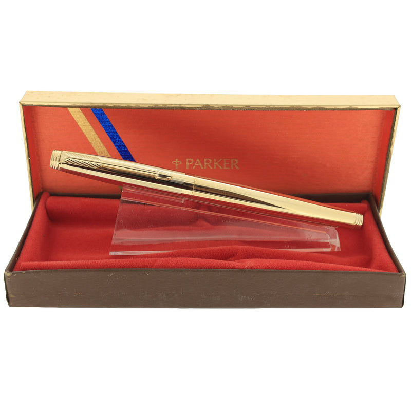 1978 PARKER 75 IMPERIAL 14K EXTRA FINE NIB FOUNTAIN PEN NEW IN BOX