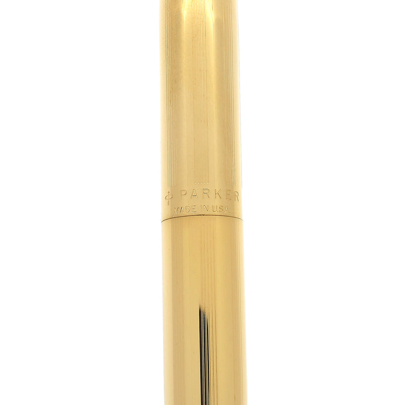 NEVER INKED 1978 PARKER 75 IMPERIAL 14K FINE NIB FOUNTAIN PEN NEW IN B
