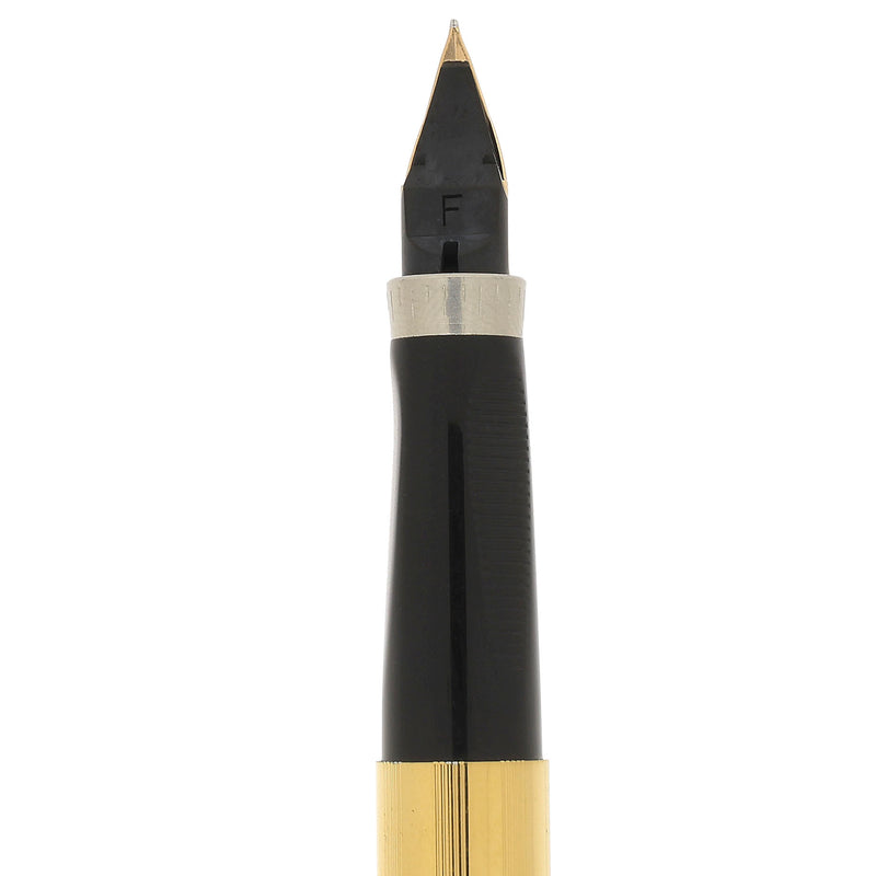 NEVER INKED 1978 PARKER 75 IMPERIAL 14K FINE NIB FOUNTAIN PEN NEW IN B
