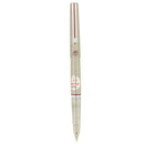 1978 JAPAN MYU-REX STEEL RED TRIM FINE NIB FOUNTAIN PEN STICKERED NEW OLD STOCK OFFERED BY ANTIQUE DIGGER