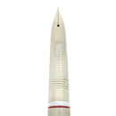 1978 JAPAN MYU-REX STEEL RED TRIM FINE NIB FOUNTAIN PEN STICKERED NEW OLD STOCK OFFERED BY ANTIQUE DIGGER