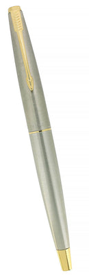 CIRCA 1979 PARKER 45 FLIGHTER DELUXE STAINLESS STEEL FOUNTAIN PEN OFFERED BY ANTIQUE DIGGER