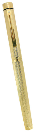 CIRCA 1979 SHEAFFER TARGA 23K GOLD BARLEYCORN MEDIUM NIB FOUNTAIN PEN NEVER INKED OFFERED BY ANTIQUE DIGGER