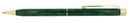 CIRCA 1978 SHEAFFER TARGA CLASSIC GREEN RONCE GOLD TRIM BALLPOINT PEN MINT OFFERED BY ANTIQUE DIGGER