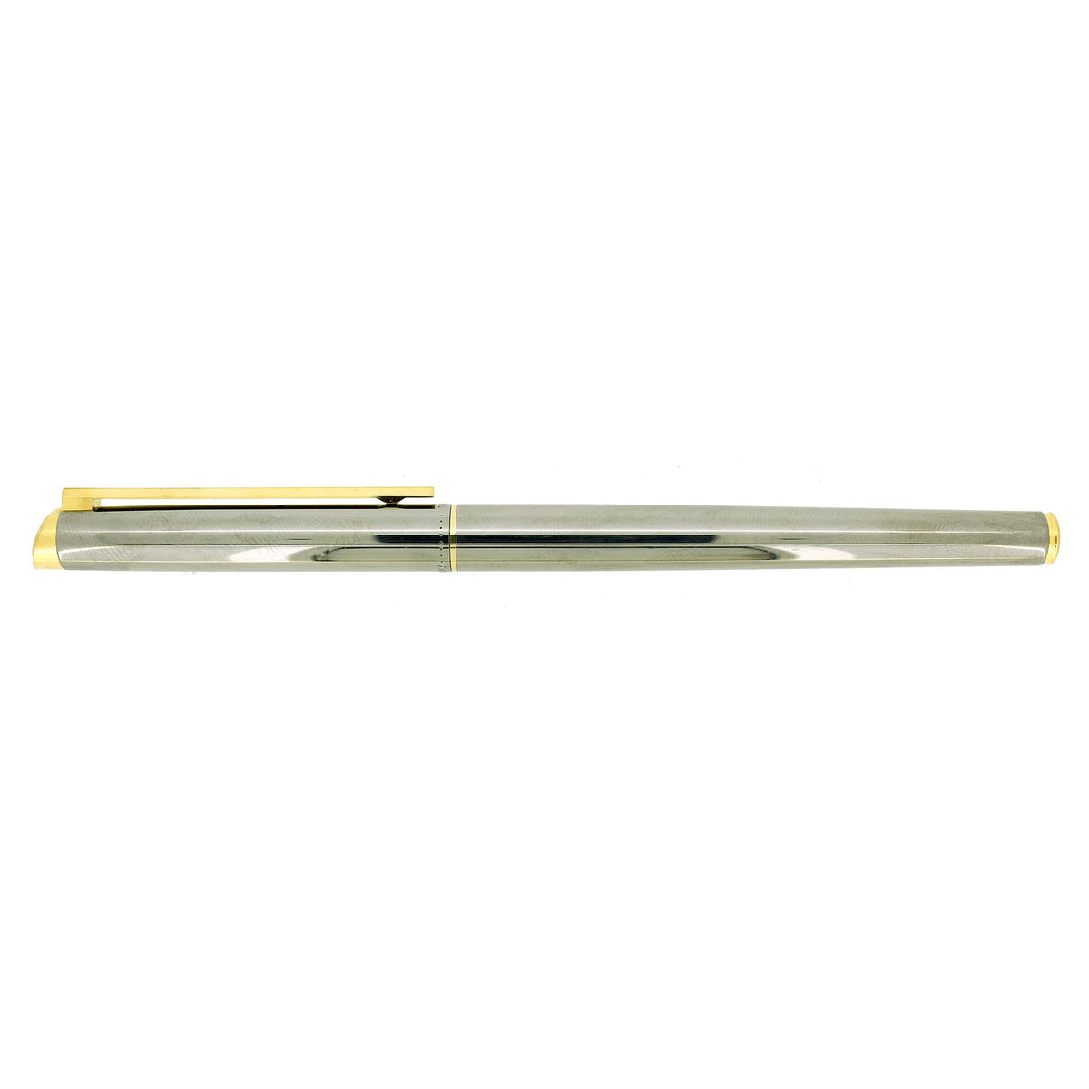 C1980 DUNHILL GEMLINE BY MONTBLANC GUNMETAL FINISH 14K MED NIB FOUNTAI