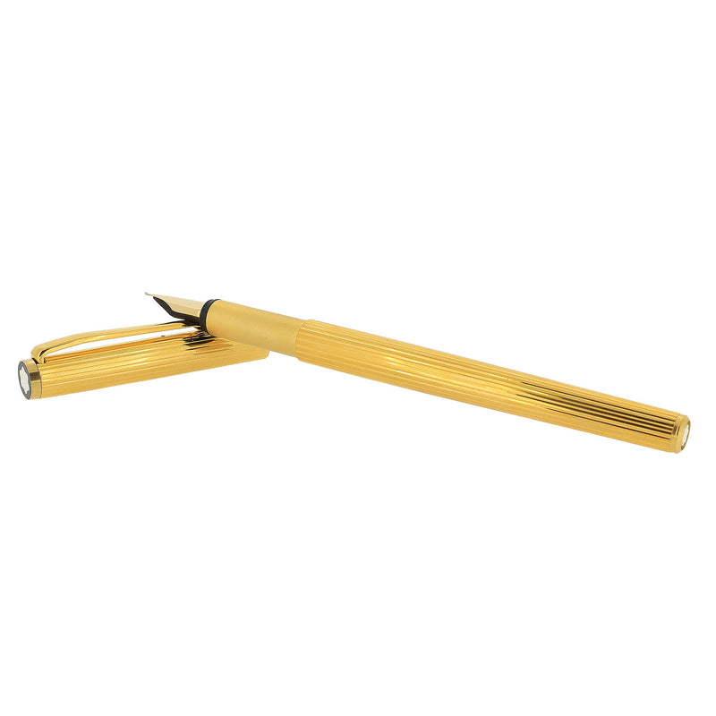 1980S MONTBLANC NOBLESSE 23K GOLD PLATED W/14K XF NIB FOUNTAIN PEN NEV