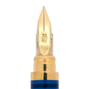 C1989 S.T. DUPONT LAQUE DE CHINE OCEAN BLUE PATTERN 18K MED NIB FOUNTAIN PEN MINT OFFERED BY ANTIQUE DIGGER