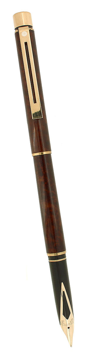 CIRCA 1982 SHEAFFER TARGA SLIMLINE THUYA MODEL 1030S 14K MEDIUM NIB FO