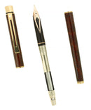 CIRCA 1982 SHEAFFER TARGA SLIMLINE THUYA MODEL 1030S 14K MEDIUM NIB FOUNTAIN PEN OFFERED BY ANTIQUE DIGGER