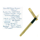 CIRCA 1983 PARKER PREMIER ATHENES 18K GOLD MEDIUM NIB FOUNTAIN PEN MINT OFFERED BY ANTIQUE DIGGER