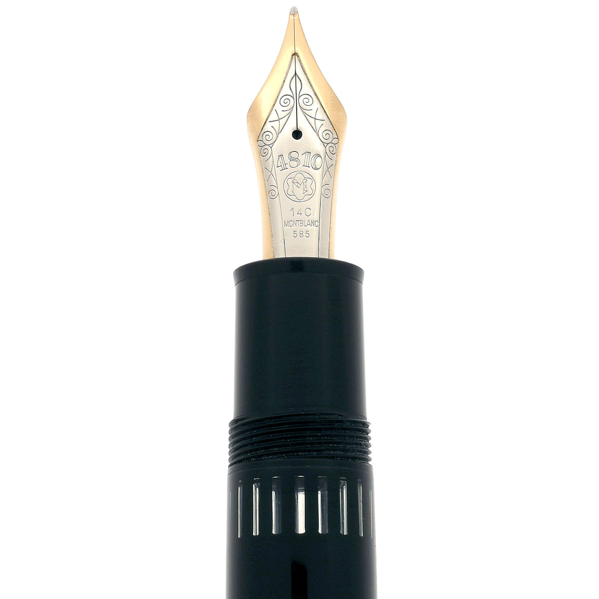 未使用14c No.149 MONT BLANC 万年筆 黒 ゴールドトリム 1983 MONTBLANC N°149 MEISTERSTUCK 14C MEDIUM NIB FOUNTAIN PEN NEAR MIN