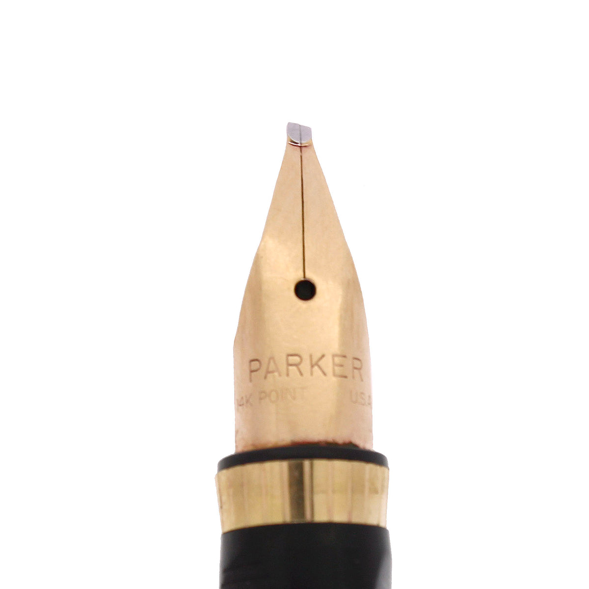 1983 PARKER 75 JASPER RED QUARTZ 14K MEDIUM LEFT OBLIQUE NIB FOUNTAIN