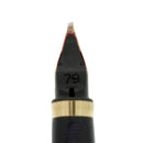 1983 PARKER 75 JASPER RED QUARTZ 14K MEDIUM LEFT OBLIQUE NIB FOUNTAIN PEN OFFERED BY ANTIQUE DIGGER