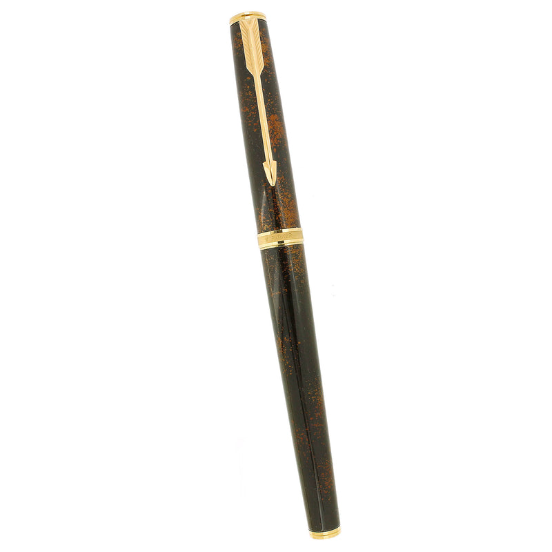 NEVER INKED 1983 PARKER PREMIER CHINESE LACQUER 18K FINE NIB FOUNTAIN