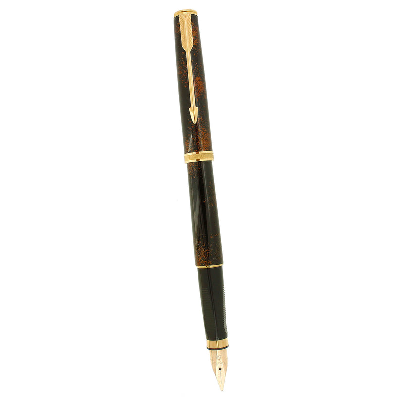 NEVER INKED 1983 PARKER PREMIER CHINESE LACQUER 18K FINE NIB FOUNTAIN