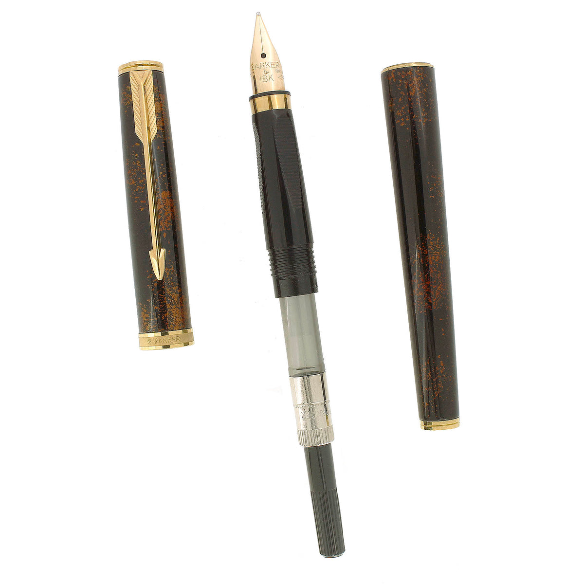 NEVER INKED 1983 PARKER PREMIER CHINESE LACQUER 18K FINE NIB FOUNTAIN