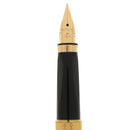 1983 PARKER PREMIER 22K GOLD PLATE GRAIN D'ORGE 18K MEDIUM NIB FOUNTAIN PEN NEVER INKED OFFERED BY ANTIQUE DIGGER
