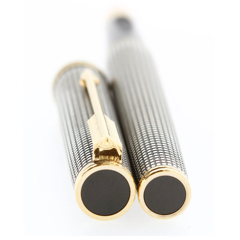 1983 PARKER PREMIER STERLING SILVER CISELE FOUNTAIN PEN NEVER INKED OFFERED BY ANTIQUE DIGGER