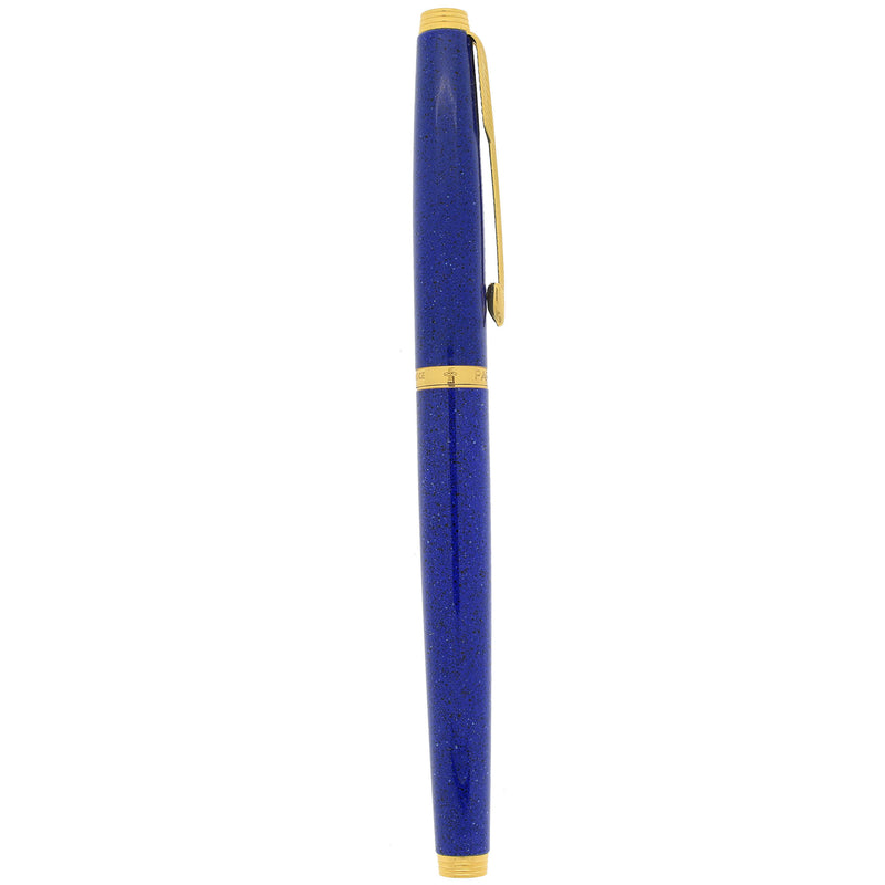 1984 PARKER 75 LAPIS LAZULI 14K MEDIUM NIB FOUNTAIN PEN NEVER INKED