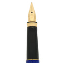 1984 PARKER 75 LAPIS LAZULI 14K MEDIUM NIB FOUNTAIN PEN NEVER INKED OFFERED BY ANTIQUE DIGGER