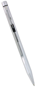 CIRCA 1984 SHEAFFER TARGA CLASSIC BRIGHT CHROME STRAIGHT LINE PATTERN BALLPOINT PEN MINT OFFERED BY ANTIQUE DIGGER