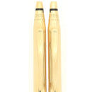 RARE CIRCA 1985 CROSS CENTURY 18K SOLID GOLD BALLPOINT PEN & PENCIL SET MINT OFFERED BY ANTIQUE DIGGER