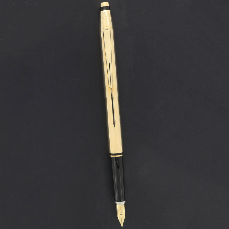 NEW OLD STOCK 1985 CROSS CENTURY 14K SOLID GOLD FOUNTAIN PEN BOXED NEV