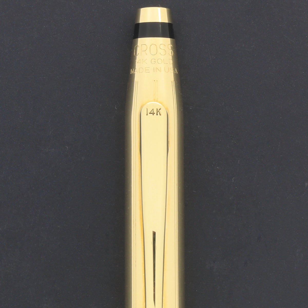 NEVER INKED 1985 CROSS CENTURY 14K SOLID GOLD FOUNTAIN PEN BOXED MINT