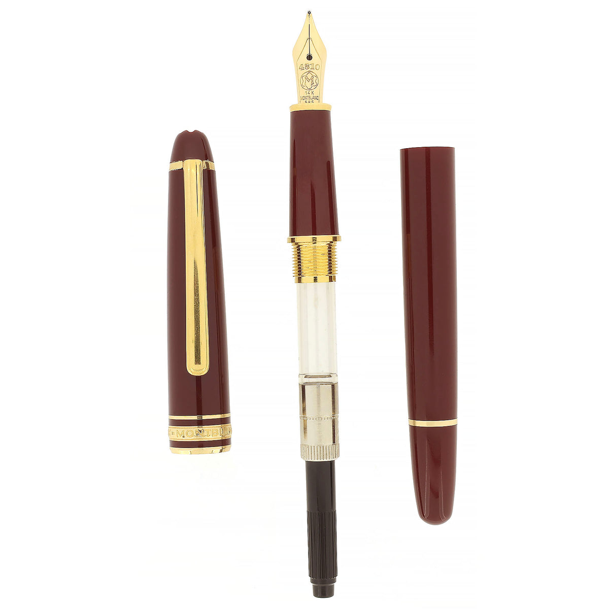 EARLY 1980S MONTBLANC MEISTERSTUCK N°144 BORDEAUX CLASSIQUE 14K BROAD