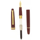EARLY 1980S MONTBLANC MEISTERSTUCK N°144 BORDEAUX CLASSIQUE 14K BROAD NIB FOUNTAIN PEN NEVER INKED OFFERED B Y ANTIQUE DIGGER