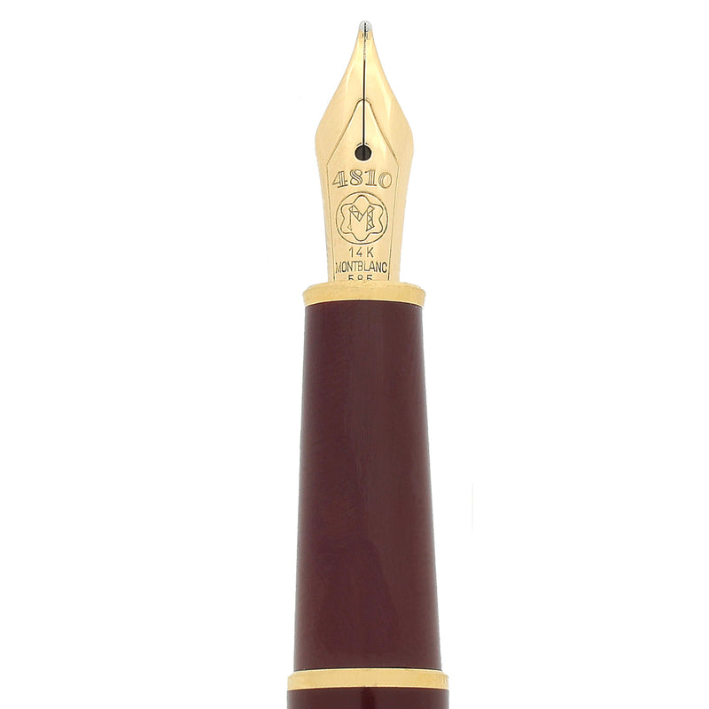 EARLY 1980S MONTBLANC MEISTERSTUCK N°144 BORDEAUX CLASSIQUE 14K BROAD