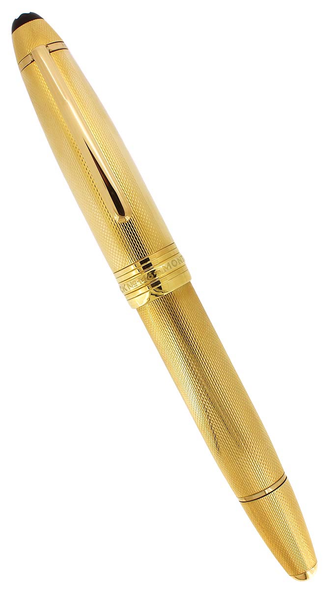 CIRCA 1986 MONTBLANC MEISTERSTUCK N°146 GOLD BARLEY OVERLAY 18K XF TO M NIB FOUNTAIN PEN NR MINT OFFERED BY ANTIQUE DIGGER