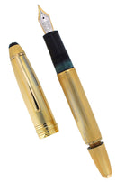 CIRCA 1986 MONTBLANC MEISTERSTUCK N°146 GOLD BARLEY OVERLAY 18K XF TO M NIB FOUNTAIN PEN NR MINT OFFERED BY ANTIQUE DIGGER
