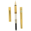 NEVER INKED CIRCA 1989 MONTBLANC NOBLESSE 23K GOLD PLATED W/14K MED NIB FOUNTAIN PEN MINT OFFERED BY ANTIQUE DIGGER