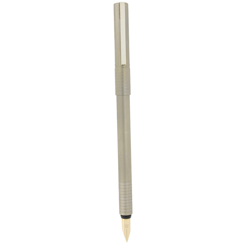 RARE 1986 PORSCHE DESIGN TITANIUM W/18K MEDIUM NIB W. GERMANY FOUNTAIN