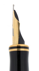 1987 PARKER 1ST YEAR DUOFOLD CENTENNIAL JET BLACK 18K MED NIB FOUNTAIN PEN OFFERED BY ANTIQUE DIGGER