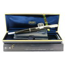 SCARCE 1987 PILOT FACETED BLACK VANISHING POINT 14K MEDIUM NIB FOUNTAIN PEN NEVER INKED OFFERED BY ANTIQUE DIGGER