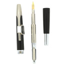 SCARCE 1987 PILOT FACETED BLACK VANISHING POINT 14K MEDIUM NIB FOUNTAIN PEN NEVER INKED OFFERED BY ANTIQUE DIGGER