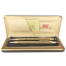 CIRCA 1980S CROSS CENTURY 14K SOLID GOLD BALLPOINT PEN & PENCIL SET MINT OFFERED BY ANTIQUE DIGGER