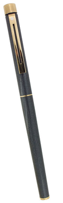 SCARCE 1988 SHEAFFER TARGA SLIMLINE METALLIC GREY MODEL 1051S 14K MEDIUM NIB FOUNTAIN PEN NEVER INKED