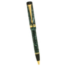 1989 PARKER DUOFOLD GREEN MARBLE CAP ACTIVATED BALLPOINT PEN OFFERED BY ANTIQUE DIGGER