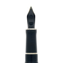 2009 PARKER DUOFOLD JET BLACK INTERNATIONAL W/PALLADIUM TRIM 18K FINE NIB FOUNTAIN PEN OFFERED BY ANTIQUE DIGGER
