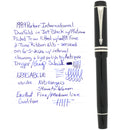 2009 PARKER DUOFOLD JET BLACK INTERNATIONAL W/PALLADIUM TRIM 18K FINE NIB FOUNTAIN PEN OFFERED BY ANTIQUE DIGGER